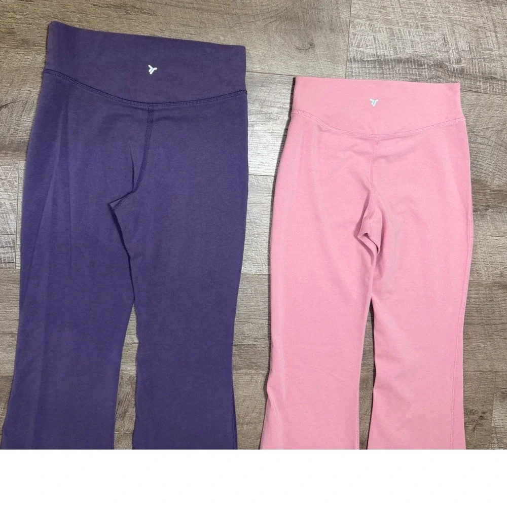 Old Navy High-Waisted PowerChill Crossover‎ Flared Leggings for Girls